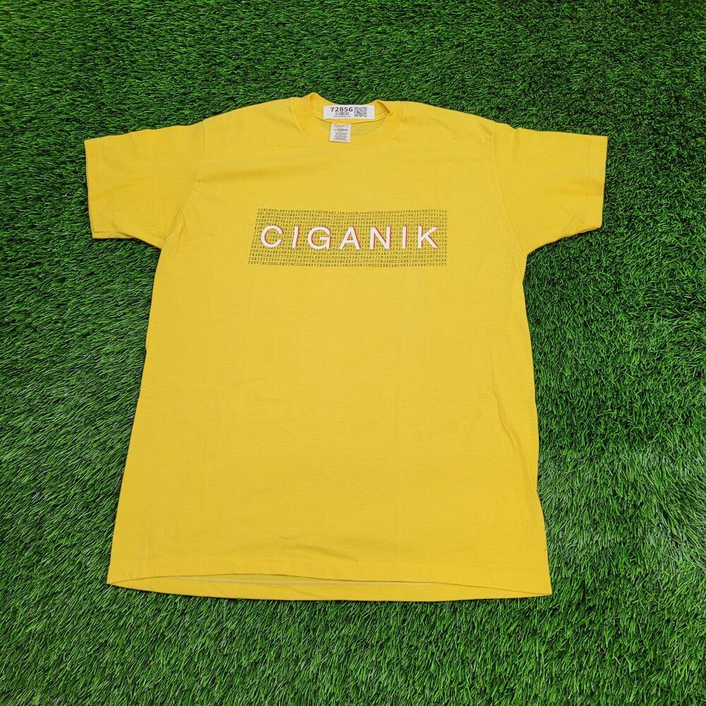 Vintage 80s Stedman Sport-T Ciganik Shirt M/L 20x27 USA Single-Stitch